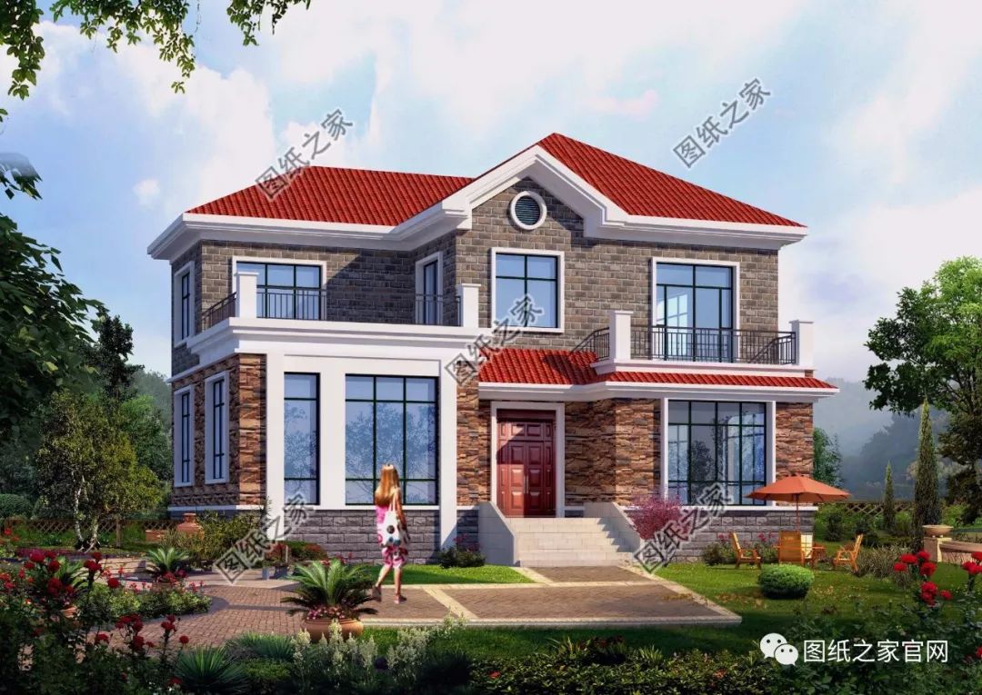 40款簡(jiǎn)單實(shí)用的兩層住宅房子設(shè)計(jì)圖，20萬(wàn)就能建，快來(lái)挑一款吧！