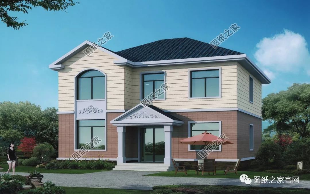 40款簡(jiǎn)單實(shí)用的兩層住宅房子設(shè)計(jì)圖，20萬(wàn)就能建，快來(lái)挑一款吧！