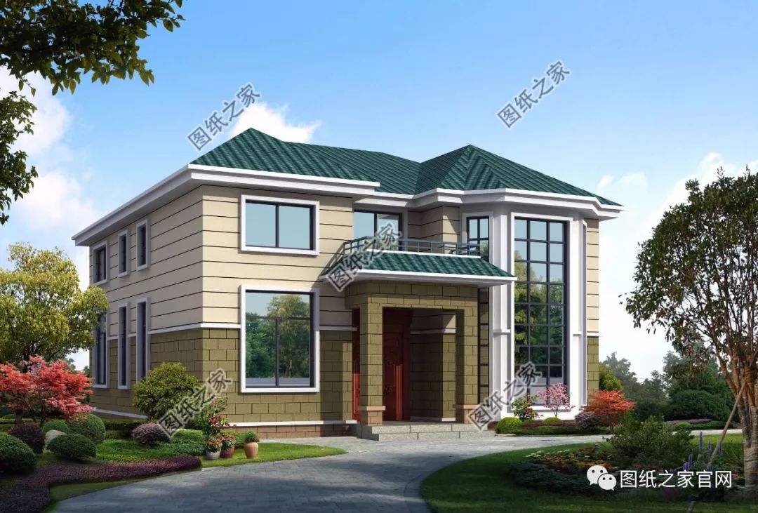 40款簡(jiǎn)單實(shí)用的兩層住宅房子設(shè)計(jì)圖，20萬(wàn)就能建，快來(lái)挑一款吧！