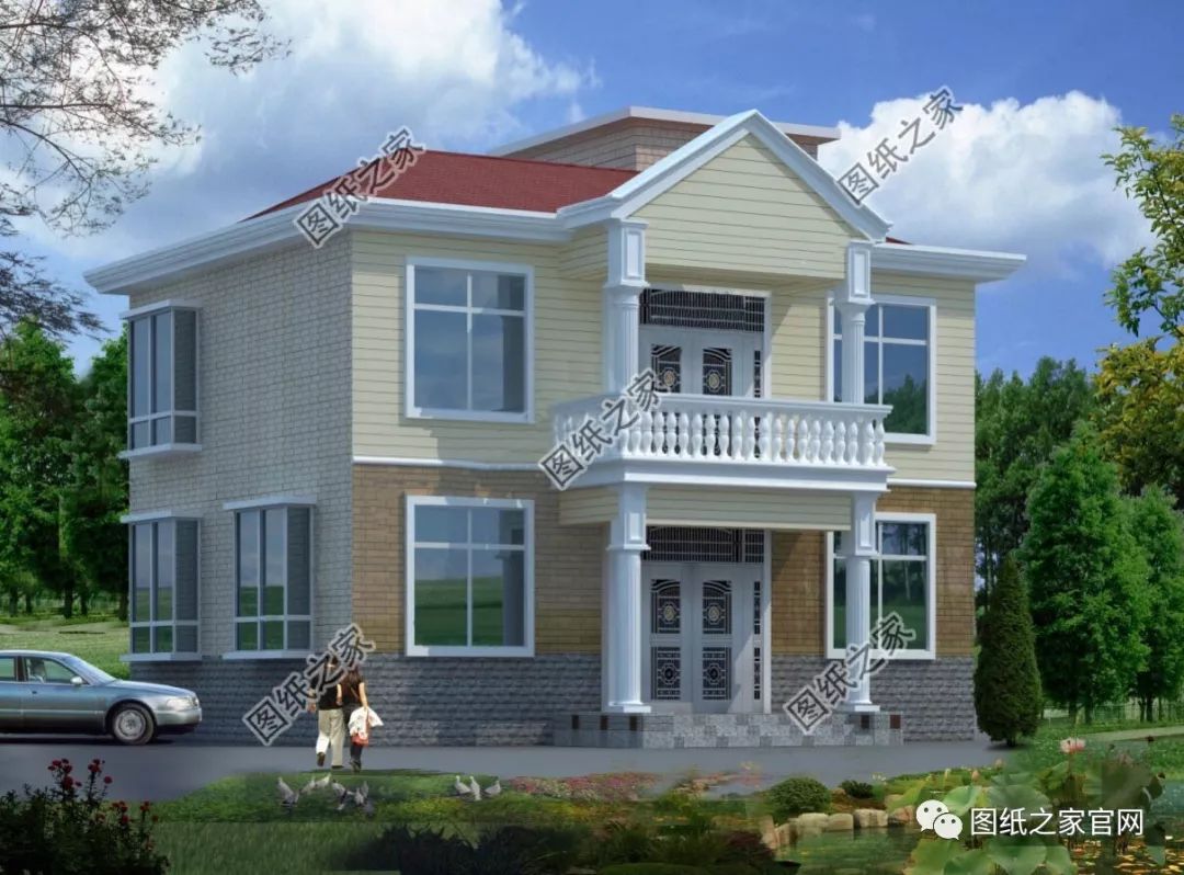 40款簡(jiǎn)單實(shí)用的兩層住宅房子設(shè)計(jì)圖，20萬(wàn)就能建，快來(lái)挑一款吧！