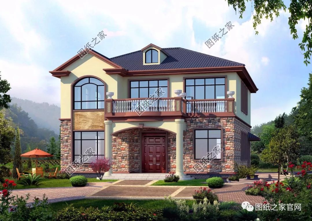 40款簡(jiǎn)單實(shí)用的兩層住宅房子設(shè)計(jì)圖，20萬(wàn)就能建，快來(lái)挑一款吧！