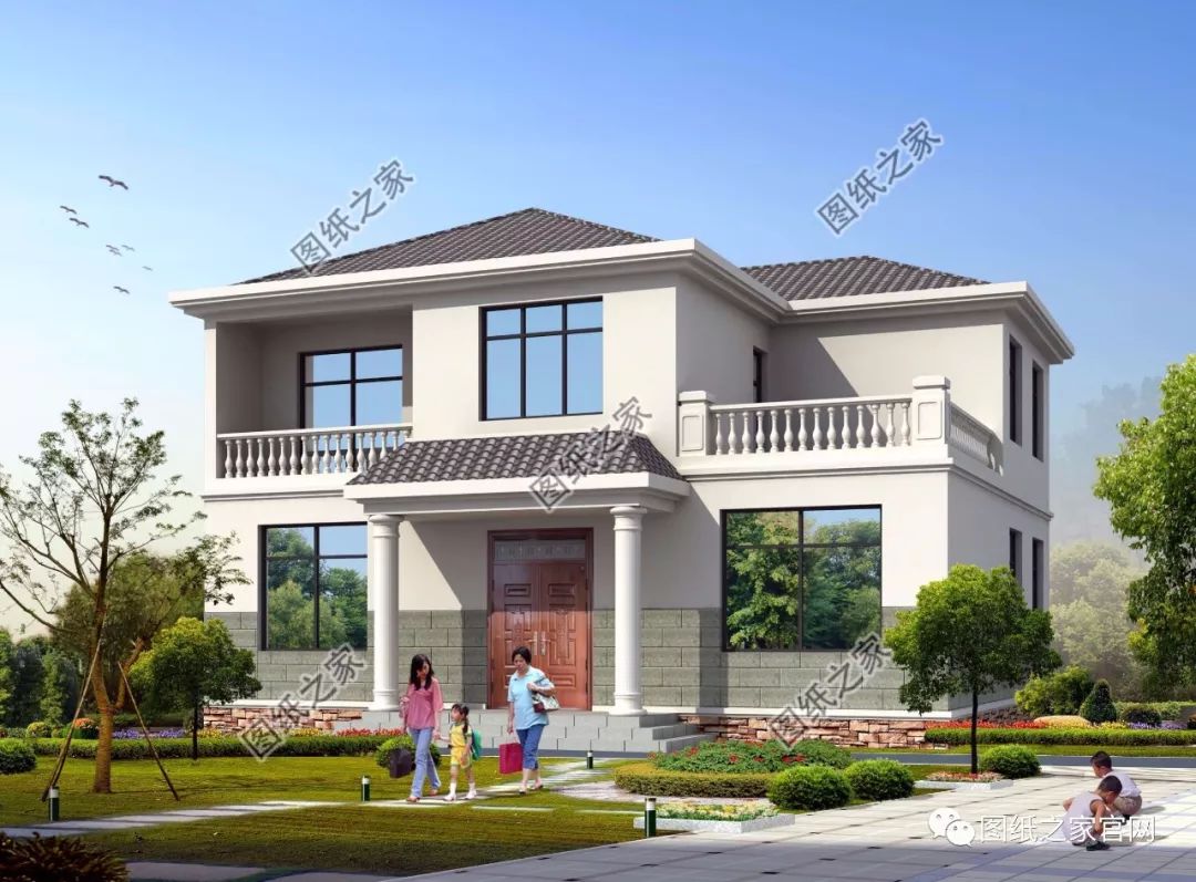 40款簡(jiǎn)單實(shí)用的兩層住宅房子設(shè)計(jì)圖，20萬(wàn)就能建，快來(lái)挑一款吧！