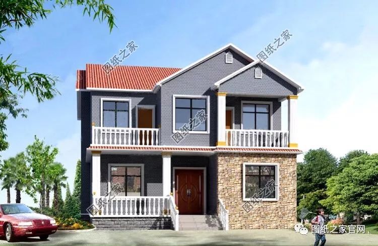 40款簡(jiǎn)單實(shí)用的兩層住宅房子設(shè)計(jì)圖，20萬(wàn)就能建，快來(lái)挑一款吧！