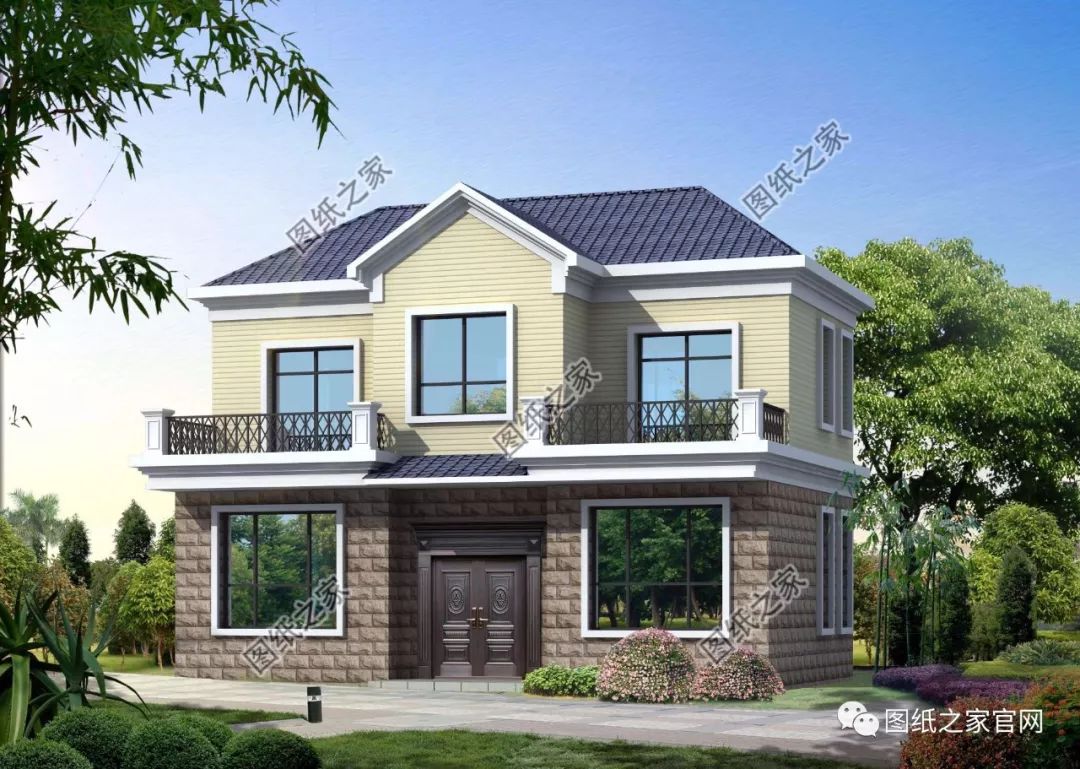 40款簡(jiǎn)單實(shí)用的兩層住宅房子設(shè)計(jì)圖，20萬(wàn)就能建，快來(lái)挑一款吧！