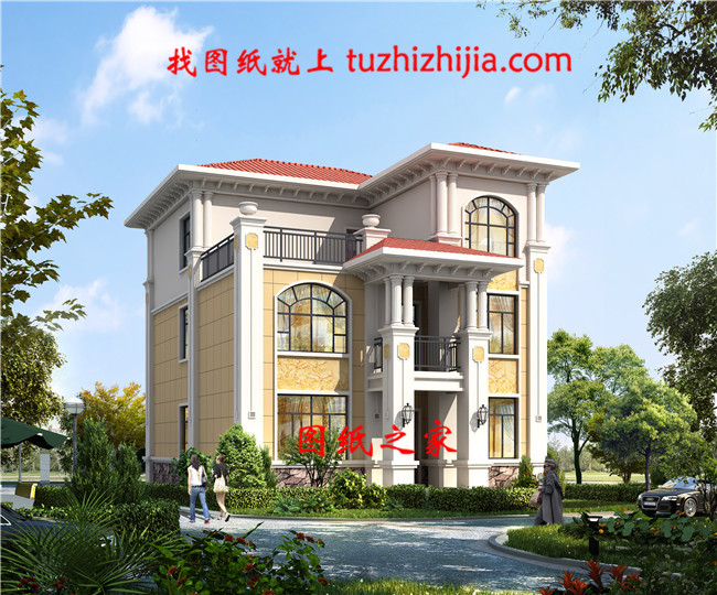 經(jīng)典三層別墅設(shè)計(jì)圖紙（全套施工圖+效果圖）