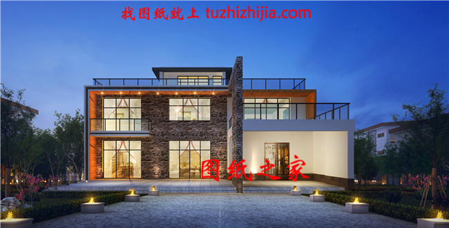 獨(dú)棟二層別墅cad設(shè)計(jì)圖紙，自建別墅方案精選