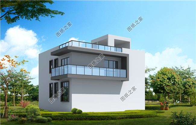 農(nóng)村自建房鄉(xiāng)村現(xiàn)代二層別墅圖設(shè)計(jì)方案，造價(jià)低，施工簡(jiǎn)單