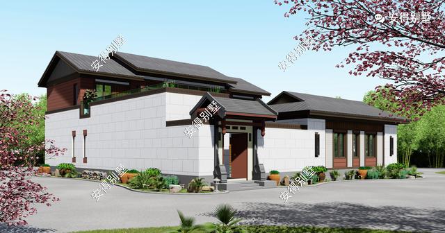 8棟真正的中式四合院別墅效果圖片，款款美如畫