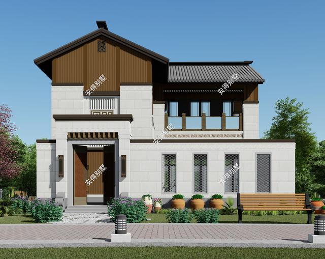 8棟真正的中式四合院別墅效果圖片，款款美如畫