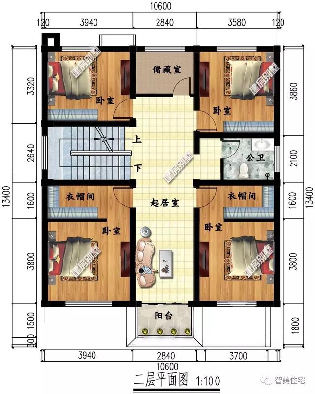 幾棟中式風(fēng)格別墅效果圖片，平頂、帶院子的都有，含方案圖