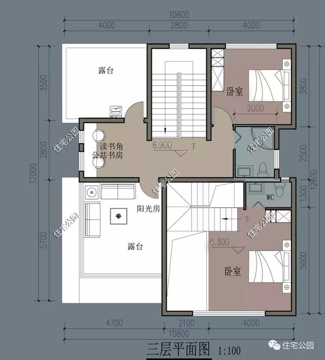 農(nóng)村10×12米現(xiàn)代風格住宅，80、90后看了都會心動