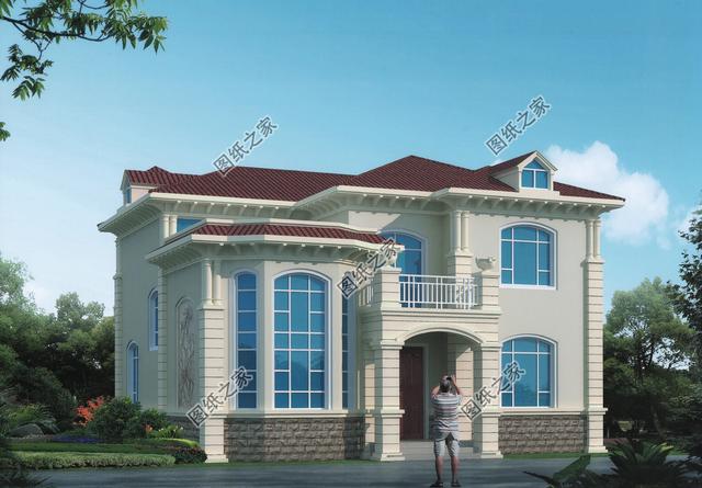 實(shí)拍二層歐式小別墅完工圖，漂亮，實(shí)用