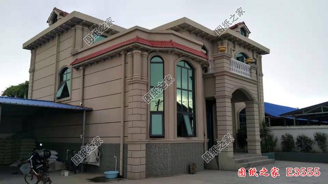 實(shí)拍二層歐式小別墅完工圖，漂亮，實(shí)用