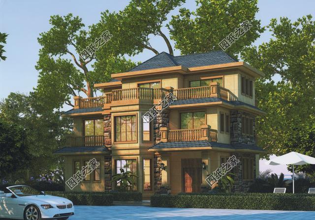 農(nóng)村三層歐式豪宅實(shí)拍圖，完工圖好看極了
