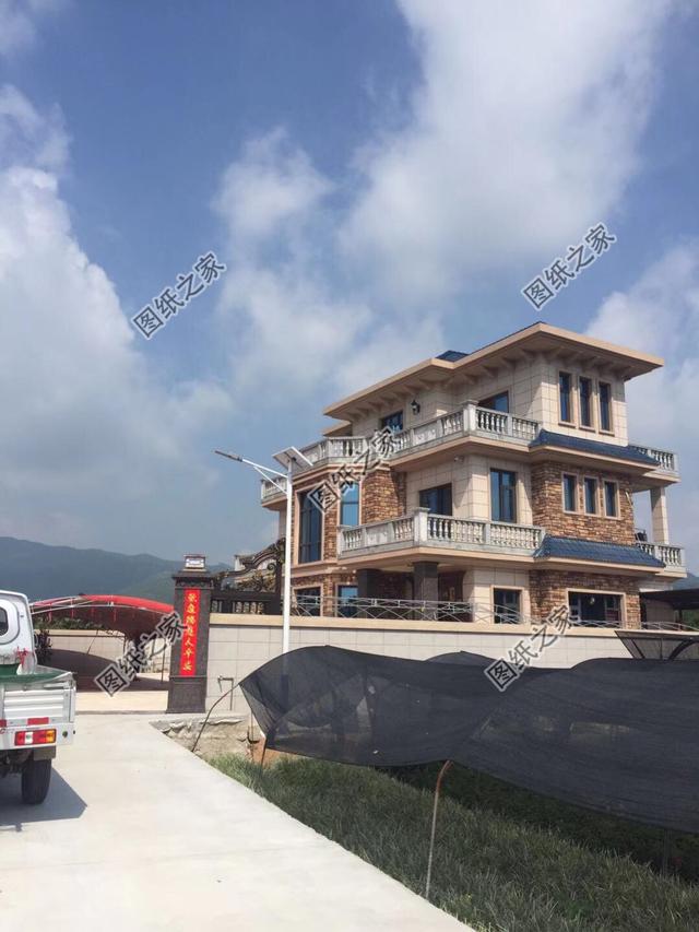 農(nóng)村三層歐式豪宅實(shí)拍圖，完工圖好看極了