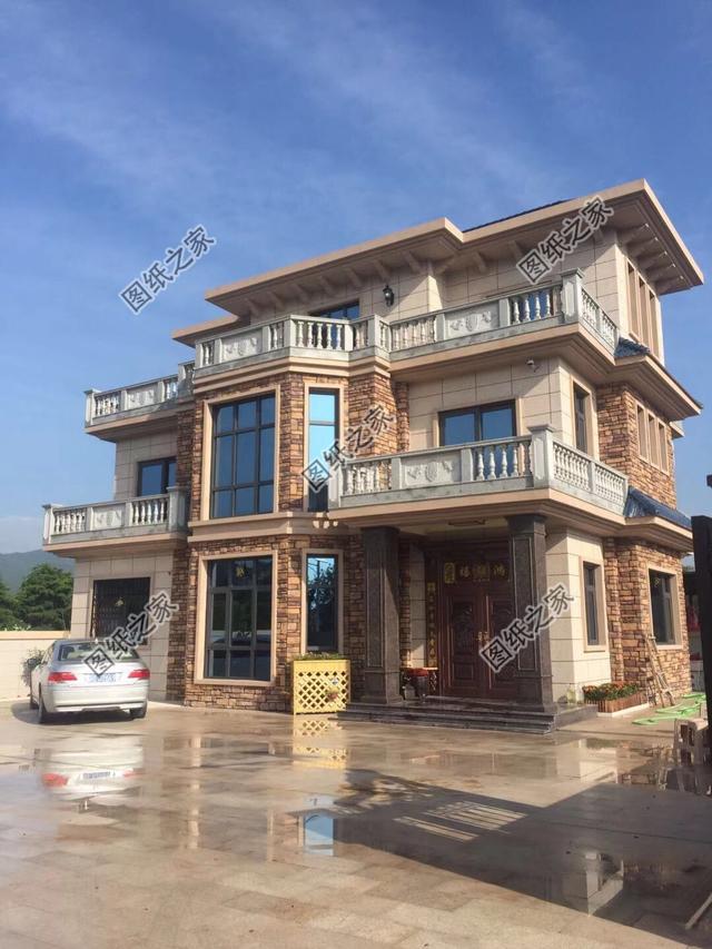 農(nóng)村三層歐式豪宅實(shí)拍圖，完工圖好看極了