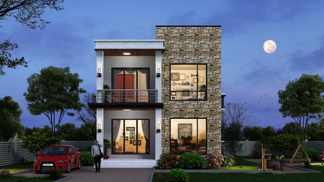 精選7套農(nóng)村小戶型自建房設(shè)計(jì)，占地不足百平，造價不超20萬