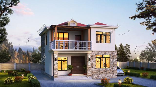 精選7套農(nóng)村小戶型自建房設(shè)計(jì)，占地不足百平，造價不超20萬