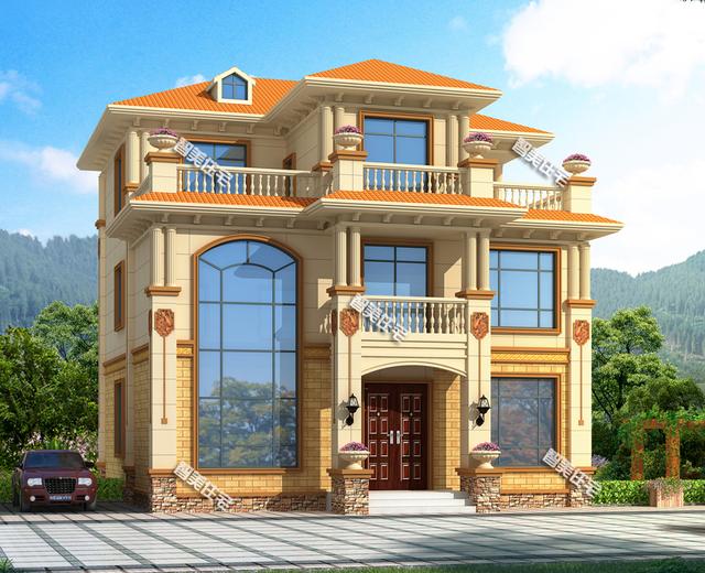 這3棟歐式別墅設(shè)計設(shè)計圖，走到哪都很吃香，好評如潮