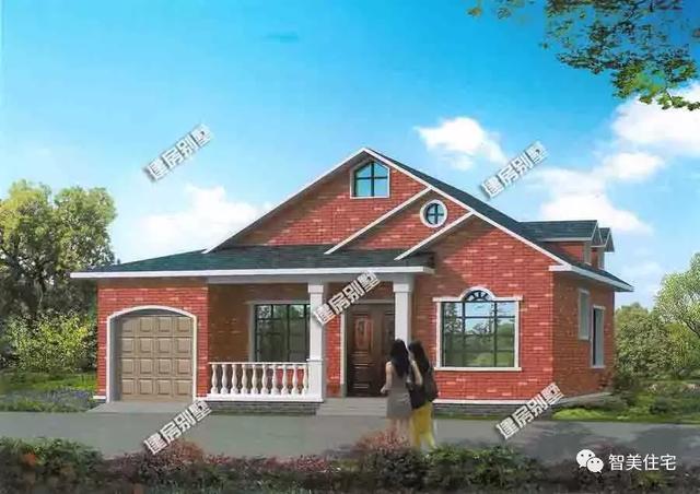 5棟外觀美且造價低的一層別墅，15萬蓋新房，人人都住得起