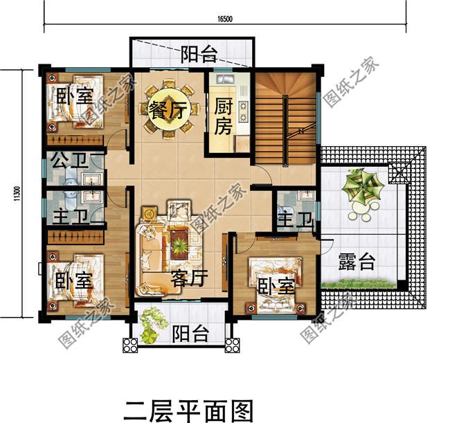 四層簡單新農(nóng)村房屋設(shè)計(jì)圖紙，造價(jià)低，適合農(nóng)村自建