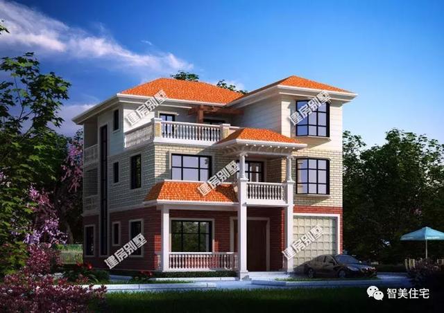 開(kāi)間11米的自建房戶型，第一棟帶車(chē)庫(kù)，第二棟更實(shí)用