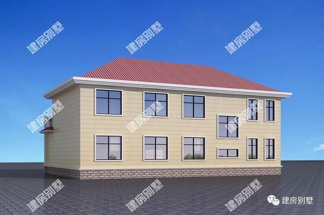 有單獨的堂屋農(nóng)村兩層別墅設(shè)計，湖南人都喜歡的戶型