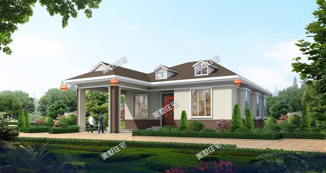 最適合農(nóng)村的一層別墅戶(hù)型，住著肯定很舒服