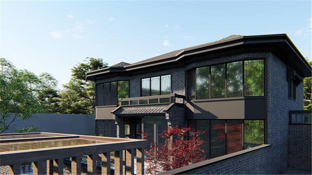 北京70萬自建新中式二層別墅，帶幽居庭院，真是太值了