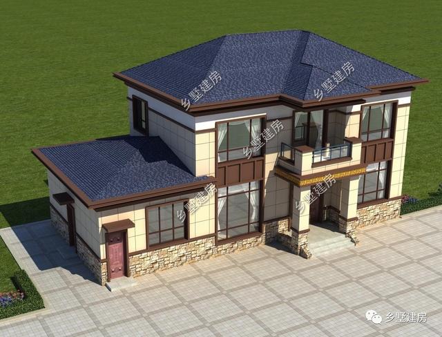 21萬返鄉(xiāng)建套二層小別墅附戶型圖，絕對的美觀實用款