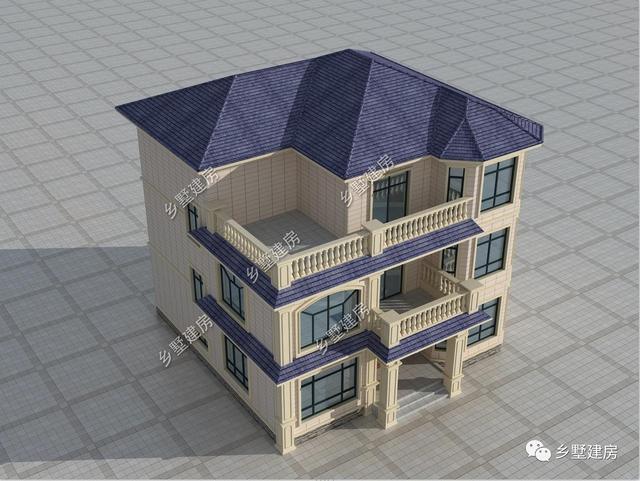 12×12.43米的農(nóng)村自建別墅方案，建一棟在農(nóng)村，眾人艷羨