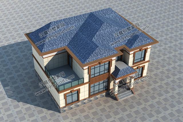 古樸風(fēng)格和現(xiàn)代元素共同成就這棟二層小別墅，14X10.5米