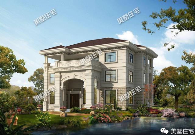 帶大廳堂的農(nóng)村別墅，第一棟一看就是豪宅，二棟建在老家無人不夸