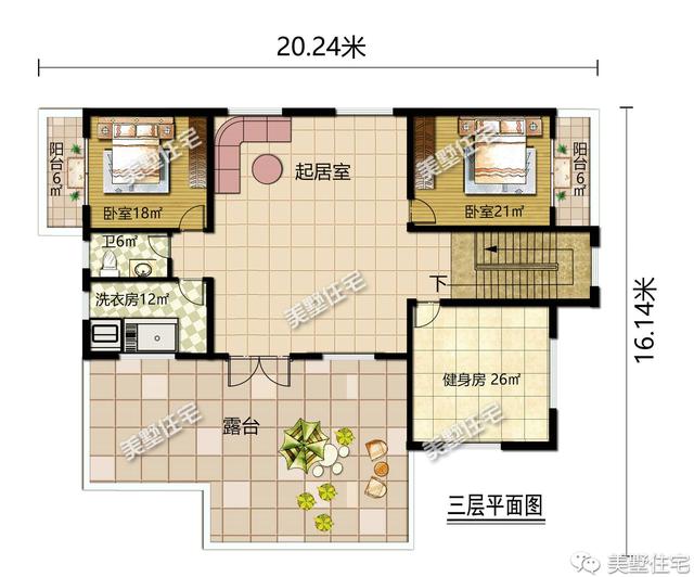 帶大廳堂的農(nóng)村別墅，第一棟一看就是豪宅，二棟建在老家無人不夸