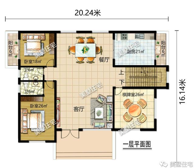帶大廳堂的農(nóng)村別墅，第一棟一看就是豪宅，二棟建在老家無人不夸