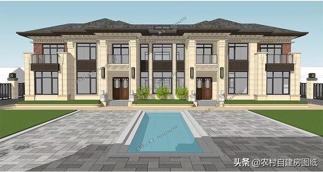 2款豪華農(nóng)村別墅大PK，1000平，公司ceo才能建得起