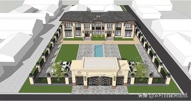 2款豪華農(nóng)村別墅大PK，1000平，公司ceo才能建得起