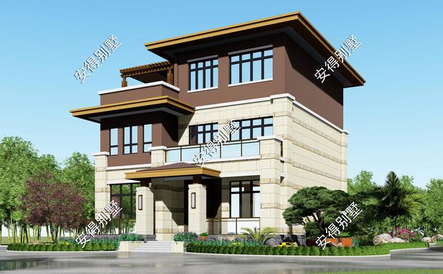 2款新中式別墅設(shè)計(jì)圖紙，回老家建房不苦惱，50萬搞定