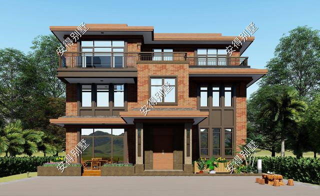 2款新中式別墅設(shè)計(jì)圖紙，回老家建房不苦惱，50萬搞定