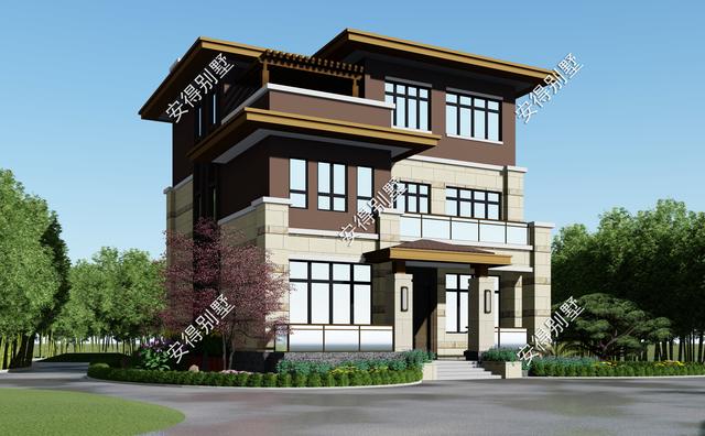 2款新中式別墅設(shè)計(jì)圖紙，回老家建房不苦惱，50萬搞定