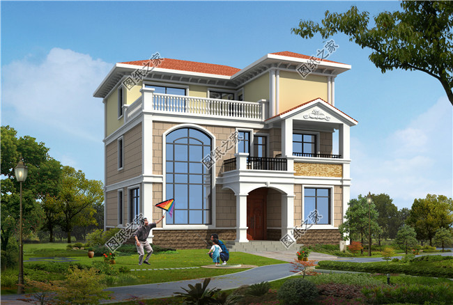 新農(nóng)村自建三層復(fù)式結(jié)構(gòu)房屋別墅設(shè)計(jì)圖紙及效果圖