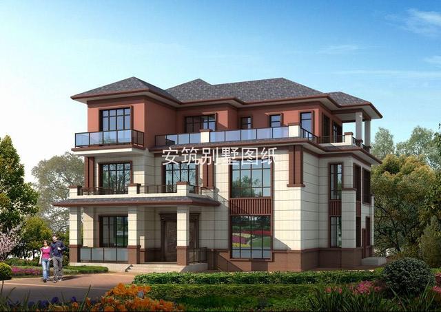 三層新中式別墅效果圖，獻給懂古韻風雅情懷的人