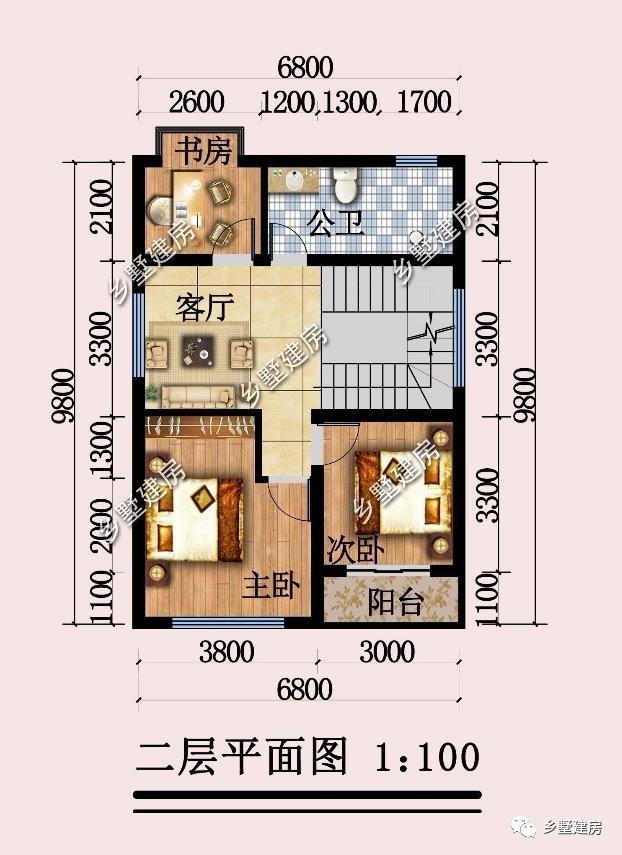 6.8X8.7米小宅基地四層別墅設(shè)計圖，現(xiàn)代感滿滿的