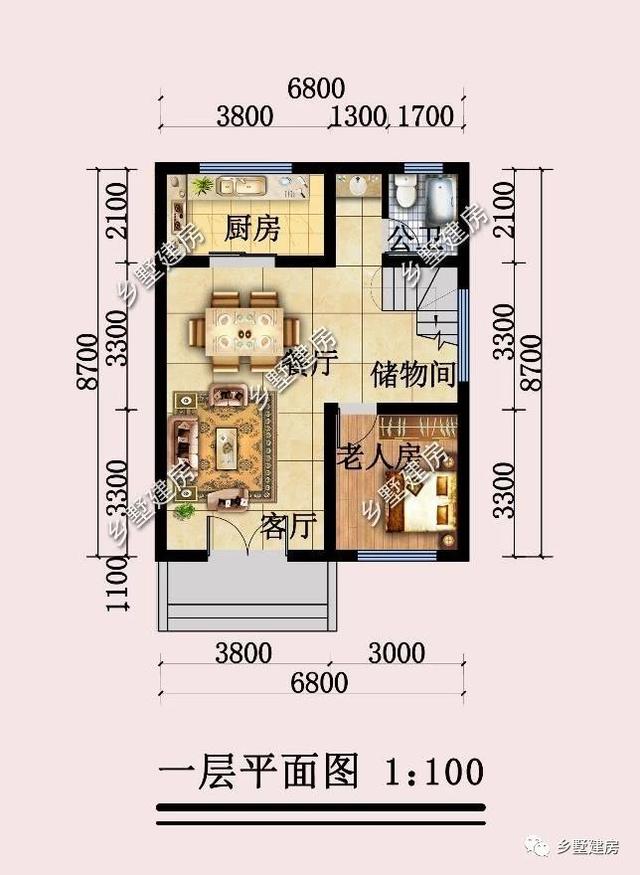 6.8X8.7米小宅基地四層別墅設(shè)計圖，現(xiàn)代感滿滿的