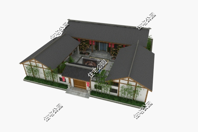 45萬(wàn)建好的三合院圖，十里八村都羨慕，秒殺別墅