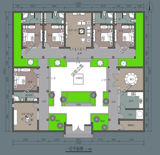 45萬(wàn)建好的三合院圖，十里八村都羨慕，秒殺別墅