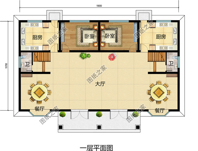 最佳農(nóng)村兩層半兄弟雙拼小樓設(shè)計圖，浪漫、華麗、高貴又有情調(diào)