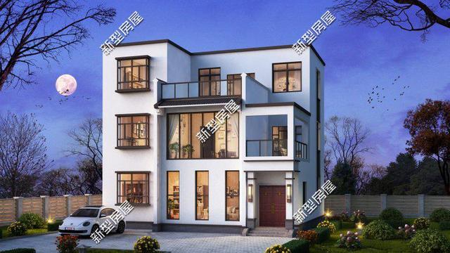 8套現(xiàn)代風(fēng)格小洋樓設(shè)計，90后新農(nóng)民最喜歡