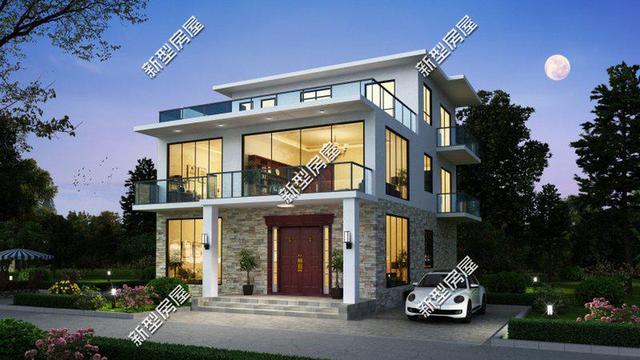 8套現(xiàn)代風(fēng)格小洋樓設(shè)計，90后新農(nóng)民最喜歡