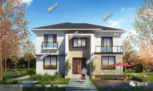 時尚二層小洋樓戶型圖，建一棟從此生活品味遙遙領(lǐng)先